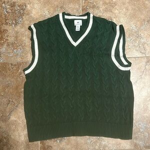 H&M Unisex Green Stitched Vest